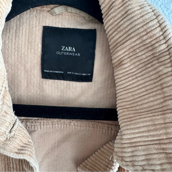 ZARA Oversized Corduroy Jacket small - Picture 5 of 6